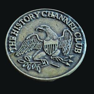 The History Channel Club Commemorative Coin With Eagle & Liberty Bell Design